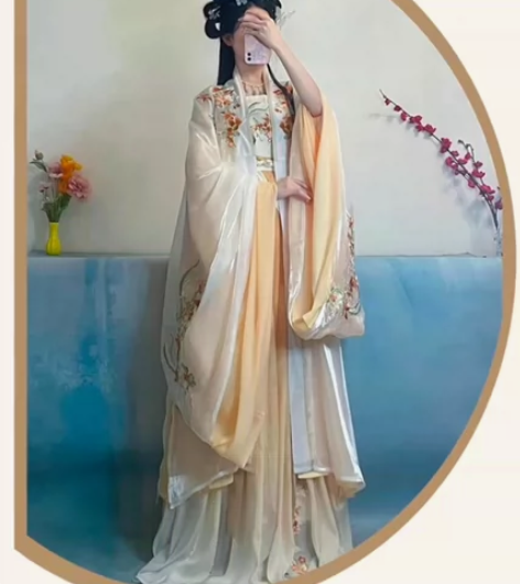 五五年汉服祥意 五五年祥意诃子裙唐制汉服女...