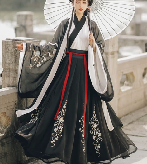 【汉服】云芳晴月殊仙交领齐腰襦裙魏晋 自己...