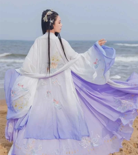 柒锦阁绝版七仙，12米摆紫色四件套，对襟+...