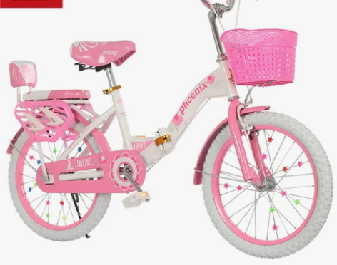 仅骑了3次，占地方，处理。凤凰儿童自行车女...