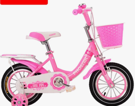 凤凰儿童自行车小女孩公主童车2-3-6-9...