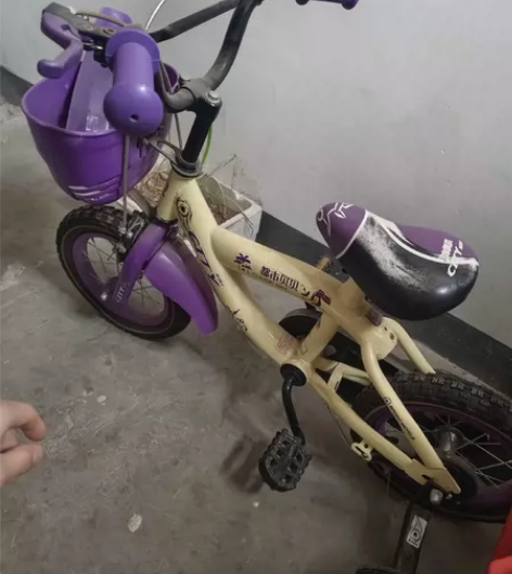 儿童辅助车  不是太新  收拾一下可以骑 ...