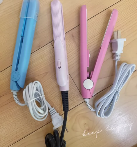 3个装全新电夹板小型直发卷发两用刘海专用拉...