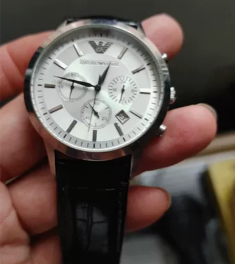 阿玛尼手表 二手石英表，男表，走时正常，带...