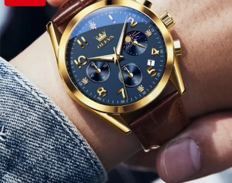欧利时手表男防水夜光瑞士全自动数字石英表帅...