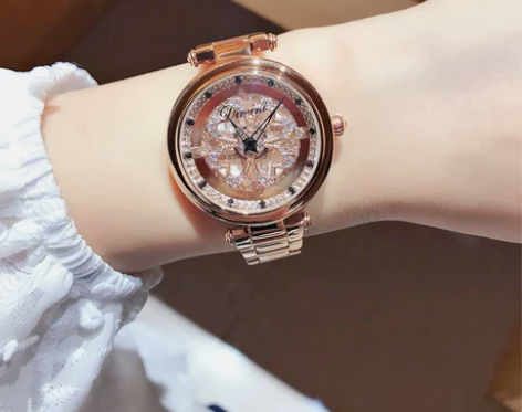 蒂米妮手表女chic网红缕空PP时来运转金...