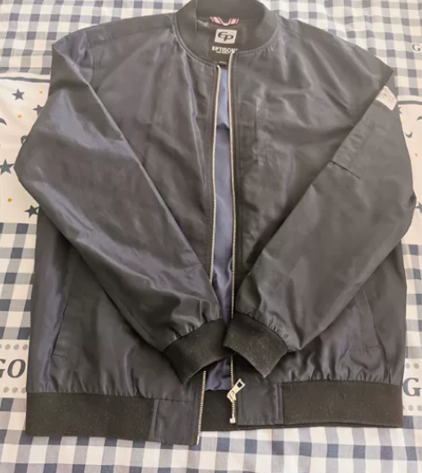 男装棒球夹克 （非品牌）藏蓝色，春秋款，里...