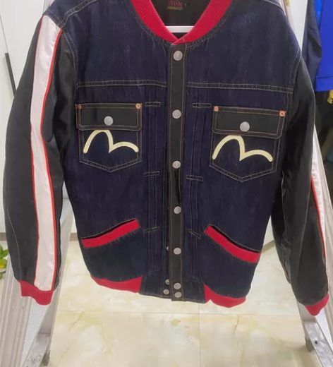 福神evisu潮牌男女士佛头刺绣棒球棉服夹...