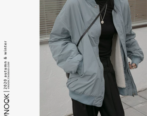 VNOOK外套女2020新款秋冬韩版宽松b...