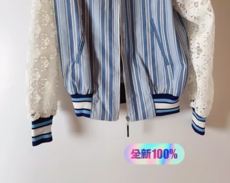 小众设计师品牌全新拼接棒球外套S码！包邮！...