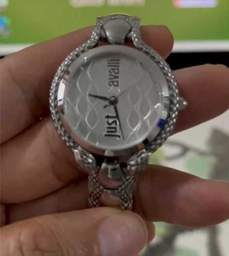 浮雕双头蛇手表，精钢浮雕表壳，不锈钢表壳实...