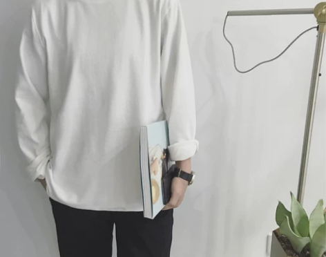 闲置春季新款长袖T恤男韩版潮牌半高领卫衣青...