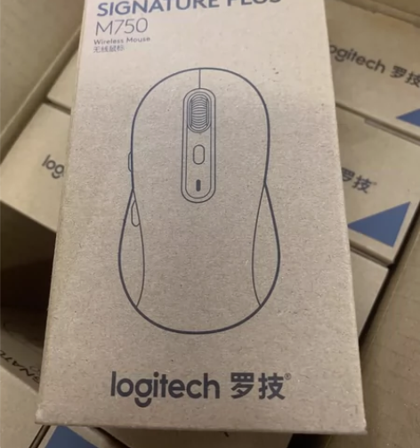 罗技 M750黑色无线蓝牙鼠标 商务办公电...