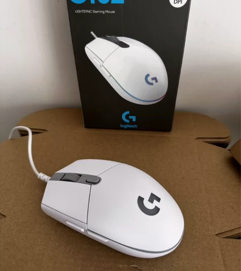 网吧倒闭，未拆封，罗技G102二代鼠标有线...