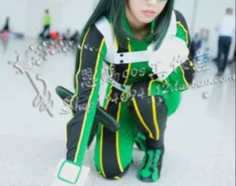 包邮 我的英雄学院 蛙吹梅雨 变身cos服...