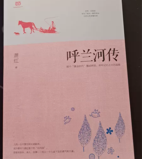出一本新的呼兰河传 当当买的 背后不小心开...