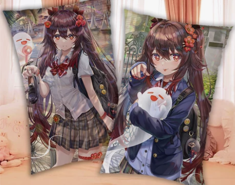 原神胡桃枕头雪霁梅香二次元周边礼物游戏动漫...