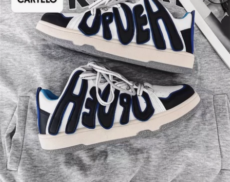 卡帝乐鳄鱼男鞋潮流百搭运动鞋字母ins小众...