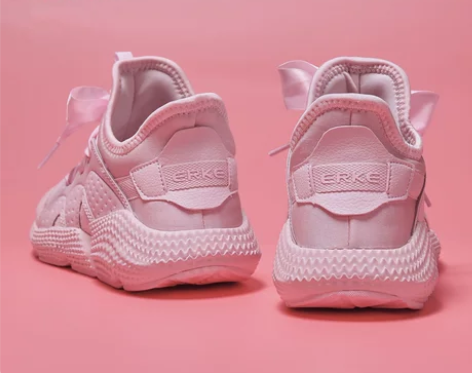 鸿星尔克运动鞋女鞋粉色2020春季新款网鞋...