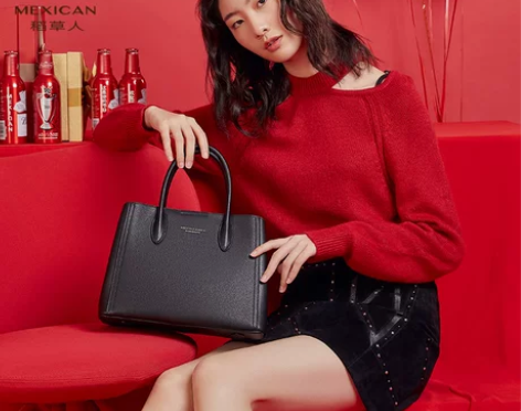 稻草人妈妈包女士真皮2021包包高级质感手...