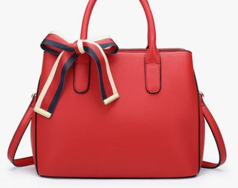 ?稻草人红色包包2020新款女包时尚大气手...