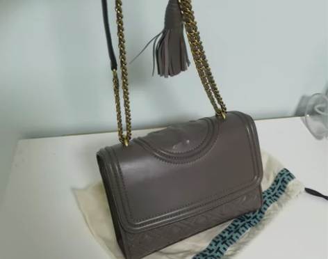 Tory burch Fleming羊皮菱...