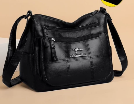 袋鼠牛皮女2023新款大容量女士手提包百搭...