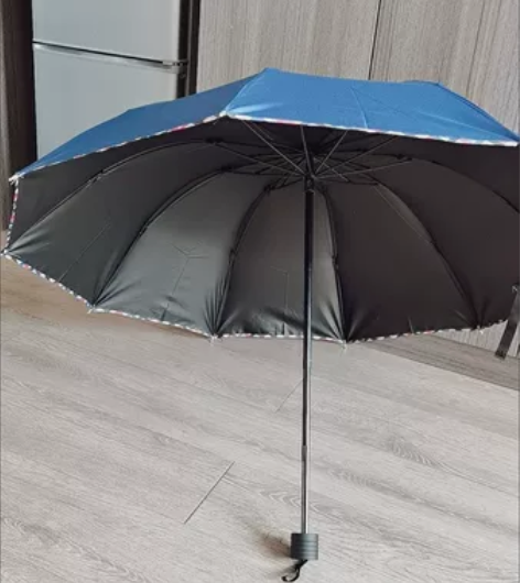 天堂伞经典款黑胶折叠伞，太阳伞防晒防紫外线...