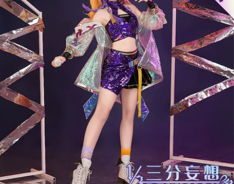 三分妄想王者荣耀cos服孙尚香音你闪耀co...