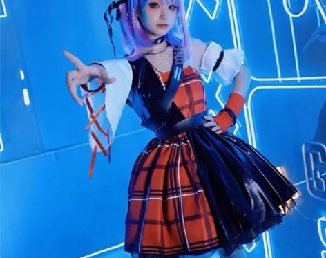 小乔音你心动cos 衣服+假发 没有项链别...