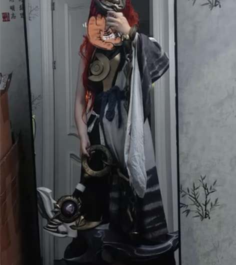 王者荣耀百里玄策白虎志cos 衣服还没理好...