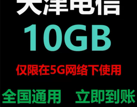 天津电信10GB全国通用流量 [闪亮]流量...