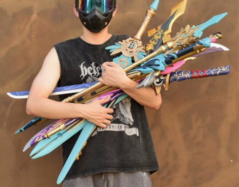 男孩刀剑玩具原神武器模型五星兵器周边COS...