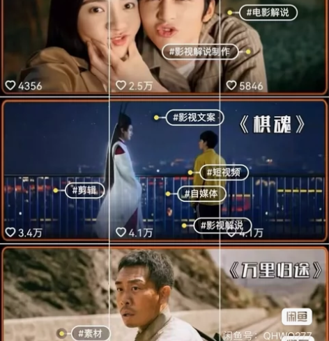 10w+影视解说素材,视频剪辑,文案剪辑解...