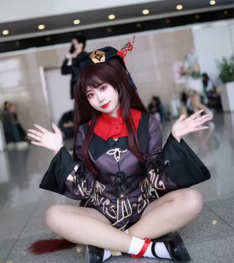 原神胡桃M码，大全套，衣服+裤子+假发+帽...