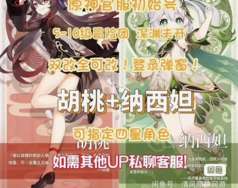 原神官服【胡桃+纳西妲】冒险5-10级??...