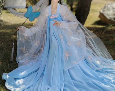 兰亭序原创（花笺）大袖衫新款齐胸襦裙6米摆...