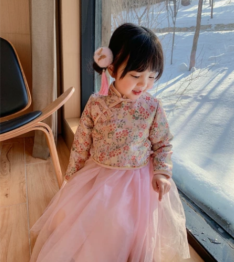 奶油家女汉服2020年新款秋冬加厚儿童过年...