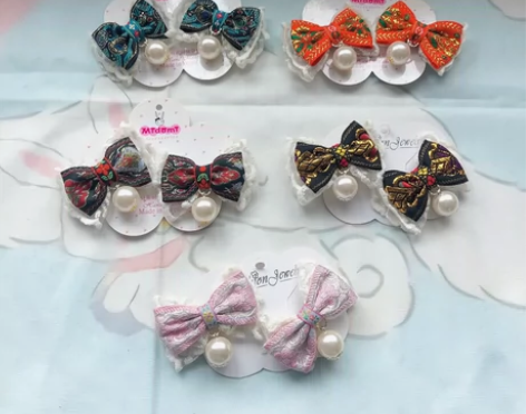 汉服蝴蝶结发饰复古风盘发流苏气质少女春夏秋...