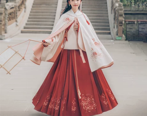 汉尚华莲传统汉服女装芙蓉月刺绣袄裙秋冬装绣...