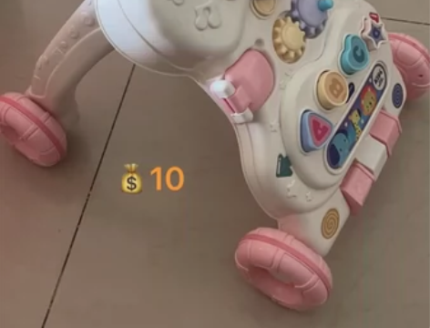 婴儿学步推车 没有音乐了推行没问题毕竟新轻...