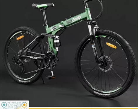 吉普Jeep自行车24/26寸折叠越野山地...