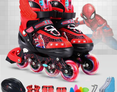 【狂欢价】迪士尼溜冰鞋儿童全套装小孩旱冰滑...