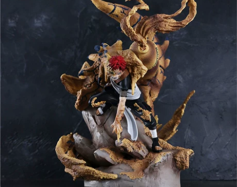 手办火影忍者GK 强态沙暴我爱罗 一尾 守...