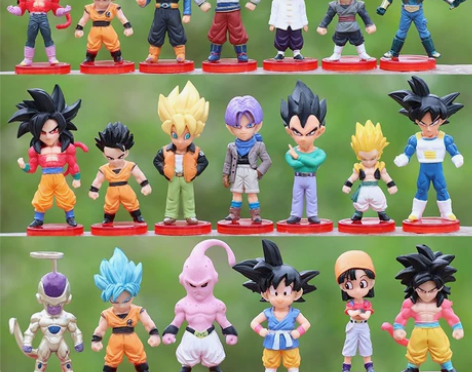 七龙珠手办全套Q版公仔孙悟空悟饭贝吉塔布欧...