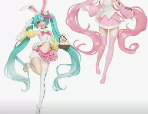 樱花兔耳初音未来动漫粉色少女公主殿下手办玩...