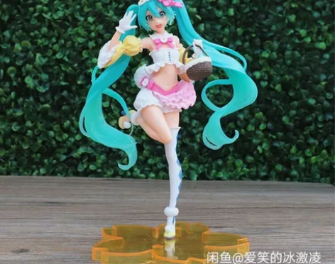 樱花兔耳初音未来粉色少女公主殿下手办玩偶模...