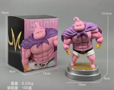新款动漫七龙珠可爱gk超萌魔人胖布欧加底座...