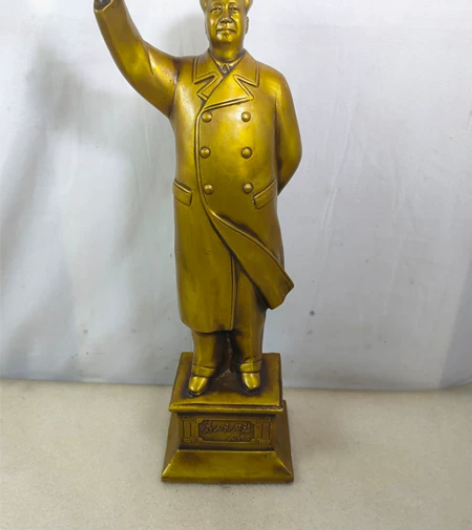 毛主席铜像纯铜 挥手像全身站像客厅家居摆件...