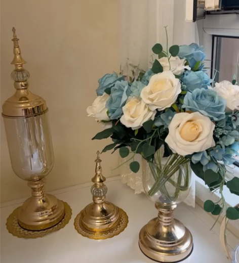 轻奢风花瓶摆件客厅插干花家居餐桌现代茶几电...